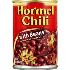 HORMEL CHILI WITH BEANS 15 OZ