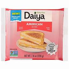 DAIYA DAIRY FREE AMERICAN CHEESE SLICES 7.8 OZ #ROCK VALUE-ORDER BY THURSDAY EVENING AUG 19   ARRIVING AUG 27  FOR DELIVERY#