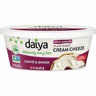 DAIYA DAIRY FREE CHIVA AND ONION CREAM CHEESE VEGAN 8 OZ #ROCK VALUE-ORDER BY THURSDAY EVENING AUG 19   ARRIVING AUG 27  FOR DELIVERY#