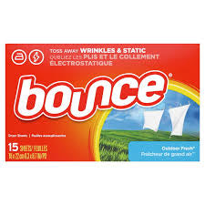 BOUNCE OUTDOOR FRESH DRYER SHEETS 15 COUNT