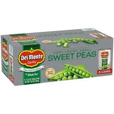 DEL MONTE HARVEST SELECTS VERY YOUNG SMALL SWEET PEAS 15 OZ 8 PK #ROCK VALUE-ORDER BY TUESDAY EVENING AUGUST 19 ARRIVING AUGUST 27 FOR DELIVERY#