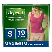DEPEND FRESH PROTECTION INCONTINENCE UNDERWEAR FOR WOMEN, MAXIMUM ABSORBENCY SMALL 19 CT#ROCK VALUE-ORDER BY TUESDAY EVENING OCT 07 ARRIVING OCT 15 FOR DELIVERY#