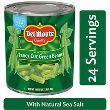 DEL MONTE CUT GREEN BEANS 101 OZ #ROCK VALUE-ORDER BY  MONDAY EVENING NOV 19  ARRIVING NOV 27  FOR DELIVERY#