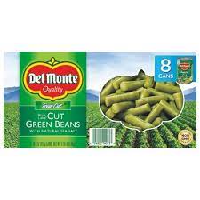 DEL MONTE CUT GREEN BEANS 14.5 OZ 8 CT #ROCK VALUE-ORDER BY  MONDAY EVENING NOV 19  ARRIVING NOV 27  FOR DELIVERY#