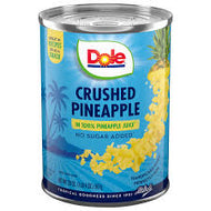 DOLE CRUSHED PINEAPPLE IN JUICE 20 OZ #ROCK VALUE PRODUCT-ORDER BY TUESDAY EVENING NOV 25 ARRIVING DEC 03 FOR DELIVERY#