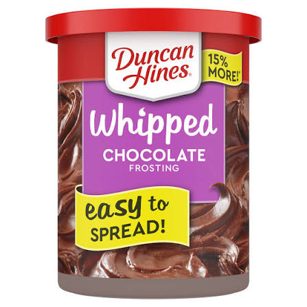 DUNCAN HINES WHIPPED CHOCOLATE FROSTING 16 OZ