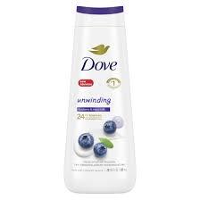 DOVE MOISTURIZING GENTLE WOMEN'S BODY WASH, BLUEBERRY & MOON MILK 20 OZ #ROCK VALUE-ORDER BY  MONDAY EVENING NOV 19 ARRIVING NOV 27 FOR DELIVERY#