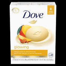 DOVE MOISTURIZING GENTLE BEAUTY BAR SOAP, GLOWING MANGO & ALMOND BUTTER 3.75 OZ 8 CT #ROCK VALUE-ORDER BY  MONDAY EVENING NOV 19 ARRIVING NOV 27 FOR DELIVERY#