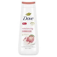 DOVE MOISTURIZING GENTLE WOMEN'S BODY WASH, WHITE PEACH & RICE MILK 20 OZ #ROCK VALUE-ORDER BY  MONDAY EVENING NOV 19 ARRIVING NOV 27 FOR DELIVERY#