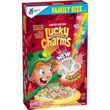 GENERAL MILLS LUCKY CHARMS GLUTEN FREE CEREAL 18.6 FAMILY SIZE