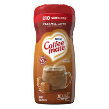 COFFEE-MATE POWDERED COFFEE CREAMER CARAMEL LATTE 15 OZ