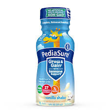 PEDIASURE GROW & GAIN VANILLA SHAKE 8 OZ