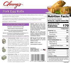 CHUNG'S PORK EGG ROLLS 24 OZ 8 CT