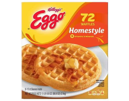 EGGO HOMESTYLE WAFFLES  72 CT