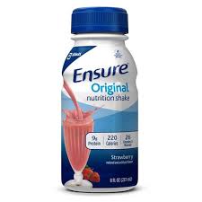 ENSURE ORIGINAL STRAWBERRY NUTRITION SHAKE 8 OZ