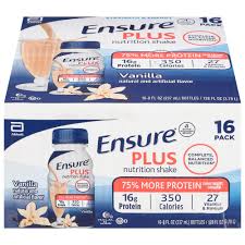 ENSURE PLUS VANILLA NUTRITIONAL SHAKE 8 OZ 24 CT #ROCK VALUE-ORDER BY  TUESDAY EVENING SEP 09 ARRIVING SEP 17  FOR DELIVERY#