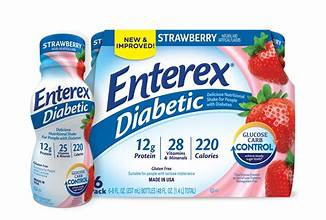 ENTEREX DIABETIC VANILLA FLAVOR, NUTRITIONAL MEAL REPLACEMENT SHAKE FOR PEOPLE WITH DIABETES CAN HELP MANAGE BLOOD SUGAR 8 OZ 6 CT#ROCK VALUE-ORDER BY TUESDAY EVENING NOV 04 ARRIVING NOV 12FOR DELIVERY#