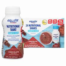 EQUATE DIABETIC CARE NUTRITIONAL SHAKES  STRAWBERRY 8 OZ 24 CT#ROCK VALUE-ORDER BY TUESDAY EVENING APR 08 ARRIVING APR 16 FOR DELIVERY#