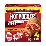 HOT POCKETS PEPPERONI PIZZA CRIPY CRUST 18 OZ 4 CT