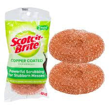 SCOTCH BRITE COPPER COATED SCRUBBERS 2 PACK