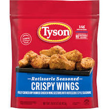 TYSON ROTISSERIE SEASONED CRISPY CHICKEN WINGS-16 OZ