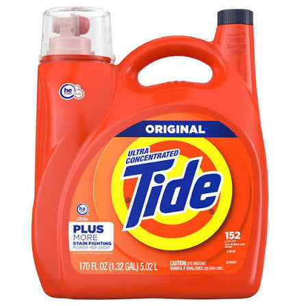TIDE LIQUID LAUNDRY DETERGENT ORIGINAL SCENT 170 OZ