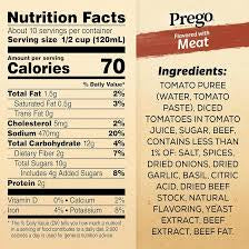 PREGO ITALIAN PASTA SAUCE WITH MEAT 45 OZ