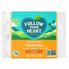 FOLLOW YOUR HEART GLUTEN FREE VEGAN AMERICAN STYLE DAIRY FREE CHEESE SLICES 7OZ 10 CT #ROCK VALUE-ORDER BY THURSDAY EVENING AUG 19   ARRIVING AUG 27  FOR DELIVERY#