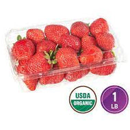 FRESH USDA ORGANIC STRAWBERRIES 1 LB PACKAGE #ROCK VALUE-ORDER BY THURSDAY EVENING AUG 19 ARRIVING AUG 27  FOR DELIVERY#