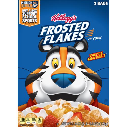 KELLOGG'S FROSTED FLAKES 61.9 OZ #ROCK VALUE-ORDER BY  MONDAY EVENING NOV 19 ARRIVING NOV 27 FOR DELIVERY#