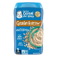 GERBER 2ND FOODS BABY CEREAL GRAIN & GROW MULTIGRAIN 16 OZ CANISTER  #ROCK VALUE PRODUCT ORDER BY MONDAY NOV 19 ARRIVING NOV 27 FOR DELIVERY#