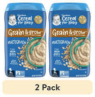 GERBER 2ND FOODS BABY CEREAL GRAIN & GROW MULTIGRAIN 16 OZ CANISTER 2 PK  #ROCK VALUE PRODUCT ORDER BY MONDAY NOV 19 ARRIVING NOV 27 FOR DELIVERY#