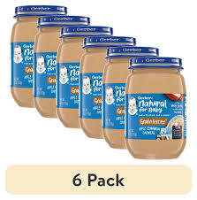 GERBER 3RD FOODS BABY FOOD APPLE CINNAMON OATMEAL 6 OZ JAR 6 PK  #ROCK VALUE PRODUCT ORDER BY MONDAY NOV 19 ARRIVING NOV 27 FOR DELIVERY#