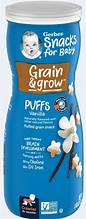 GERBER BABY SNACKS GRAIN & GROW PUFFS VANILLA 1.48 OZ #ROCK VALUE PRODUCT ORDER BY TUESDAY SEP 30  ARRIVING OCT 08 FOR DELIVERY#