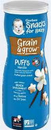 GERBER BABY SNACKS GRAIN & GROW PUFFS VANILLA 1.48 OZ #ROCK VALUE PRODUCT ORDER BY TUESDAY SEP 30  ARRIVING OCT 08 FOR DELIVERY#