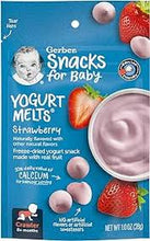 GERBER SNACKS FOR BABY'S - YOGURT MELTS STRAWBERRY 1.0 0Z