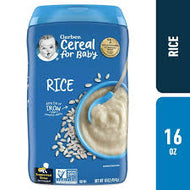 GERBER STAGE 1 BABY CEREAL RICE 16 OZ #ROCK VALUE PRODUCT ORDER BY TUESDAY APR 08 ARRIVING APR 16 FOR DELIVERY#