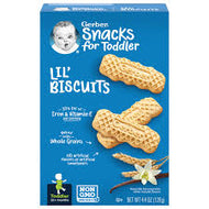 GERBER LIL BISCUITS, VANILLA WHEAT 4.44 OZ BOX #ROCK VALUE PRODUCT ORDER BY MONDAY NOV 19 ARRIVING NOV 27 FOR DELIVERY#