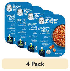 GERBER MEALTIME FOR TODDLER SPAGHETTI FRINGS IN MEAT SAUCE TODDLER FOOD 6 OZ 4 PK  #ROCK VALUE PRODUCT ORDER BY MONDAY NOV 19 ARRIVING NOV 27 FOR DELIVERY#