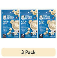 GERBER SNACKS FOR BABY YOGURT MELTS BANANA VANILLA FREEZE DRIED YOGURT 1 OZ BAG 3 PK  #ROCK VALUE PRODUCT ORDER BY MONDAY NOV 19 ARRIVING NOV 27 FOR DELIVERY#