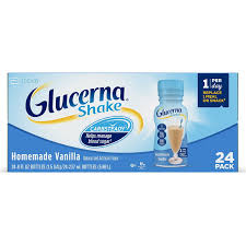 GLUCERNA 12G PROTEIN SMALL MEAL REPLACEMENT SHAKE, HOMEMADE VANILLA 8 OZ 24 PK #ROCK VALUE-ORDER BY  TUESDAY EVENING NOV 04 ARRIVING NOV 12  FOR DELIVERY#