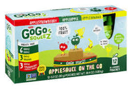 GOGO SQUEEZE APPLESAUCE POUCHES , APPLE APPLE, APPLE BANANA, APPLE STRAWBERRY 12 PK  #ROCK VALUE PRODUCT ORDER BY MONDAY NOV 19 ARRIVING NOV 27 FOR DELIVERY#