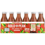 GOLD PEAK UNSWEETENED TEA 16.9 OZ 18 PACK #ROCK VALUE-ORDER BY TUESDAY APR 28 ARRIVING MAY 06  FOR DELIVERY#