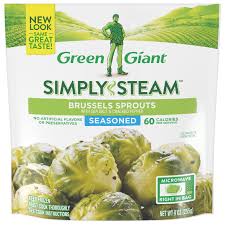 GREEN GIANT SIMPLY STEAM BRUSSELS SPROUTS SALT & PEPPER 9 OZ