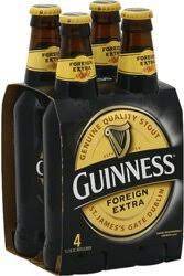 GUINNESS FOREIGN EXTRA STRONG STOUT BEER 4 PACK 11.2 OZ