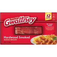 GWALTNEY HARDWOOD SMOKED BACON 12 OZ#ROCK VALUE PRODUCT. ORDER BY  WEDNESDAY EVENING NOV 14 FOR NOV 19 DELIVERY #