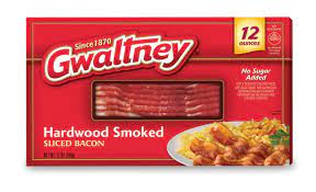 GWALTNEY HARDWOOD SMOKED BACON 12 OZ#ROCK VALUE PRODUCT. ORDER BY  WEDNESDAY EVENING NOV 14 FOR NOV 19 DELIVERY #