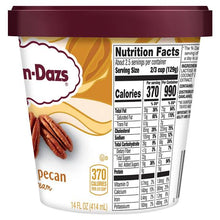 HAAGEN DAZS BUTTER PECAN ICE CREAM 14 OZ