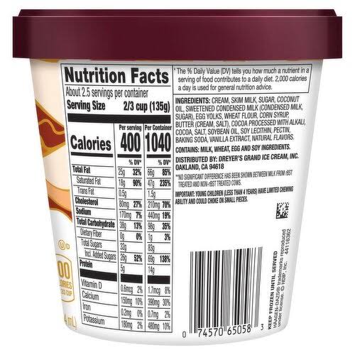 HAAGEN DAZS CARAMEL ICE CREAM 14 OZ