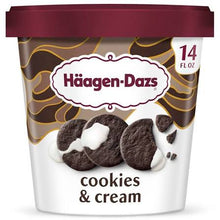 HAAGEN DAZS COOKIES AND CREAM ICE CREAM 14 OZ